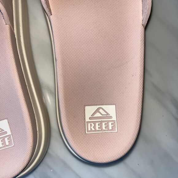 NEW Women's Reef Cushion Bondi Bay Neutral Pale Pink Platform Slide Sandals SZ 8 - Picture 4 of 11